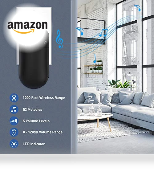Wireless Doorbell with 2 Buttons — Kits, SECRUI