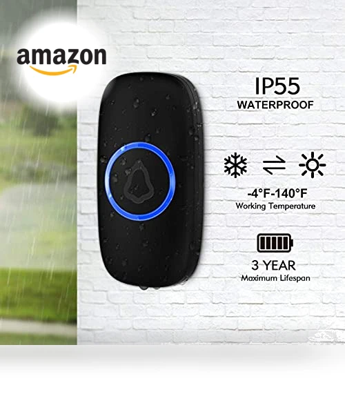 Wireless Doorbell with 2 Buttons — Kits, SECRUI