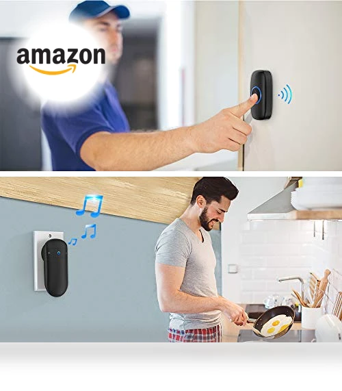 Wireless Doorbell with 2 Buttons — Kits, SECRUI