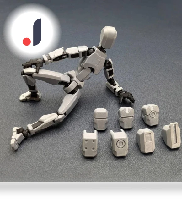 7 подвижных кукольных голов, 3D-печатная голова робота-титана, подвижная подставка — Collectible Statues, lucky66