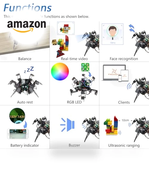 Big Hexapod Robot Kit — Robotics Foundations, Freenove