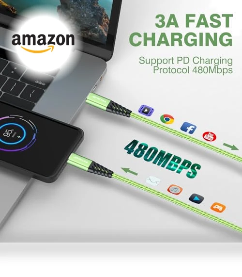 Fast Charging USB C Cable 4-Pack — USB, Bynccea