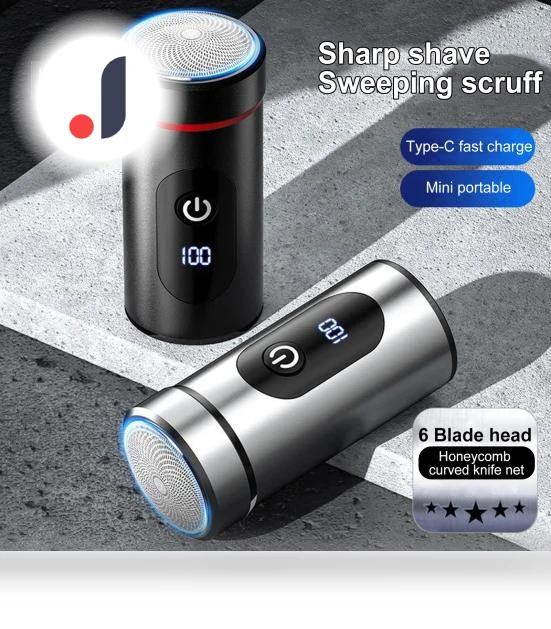 Mini Electric Shaver with Digital Display — Nose & Ear Trimmers, Enjoy Smart Home
