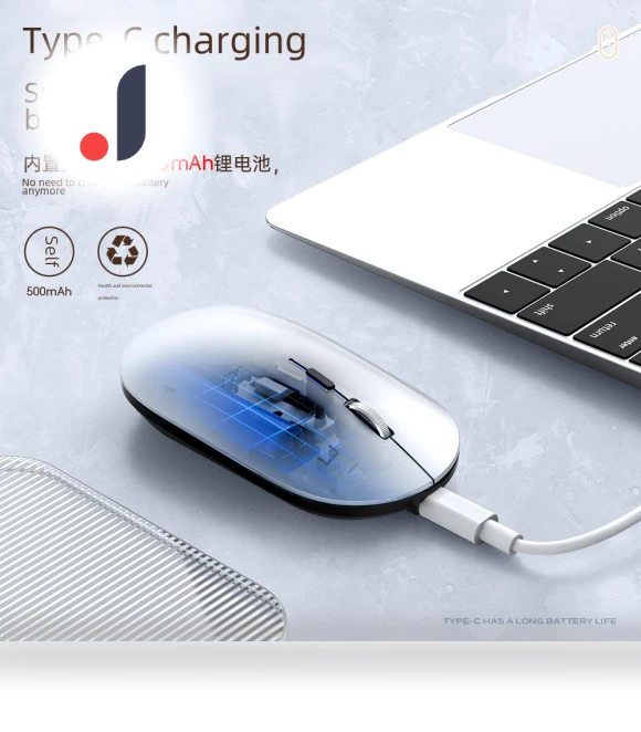 Rechargeable Dual-Mode Wireless Bluetooth Mouse — Mouse Pads, Uav parts center
