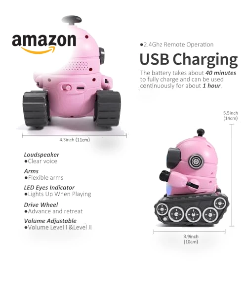 Rechargeable Remote Control Robot Toy — Interactive Figures & Robots, GILOBABY