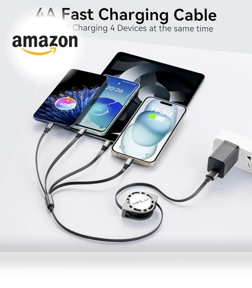 Retractable Multi Charging Cable — Cables, Minlu