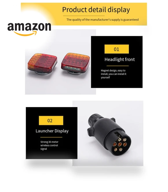 Wireless Magnetic Trailer Tail Light Kit — Trailer Lights, Generic