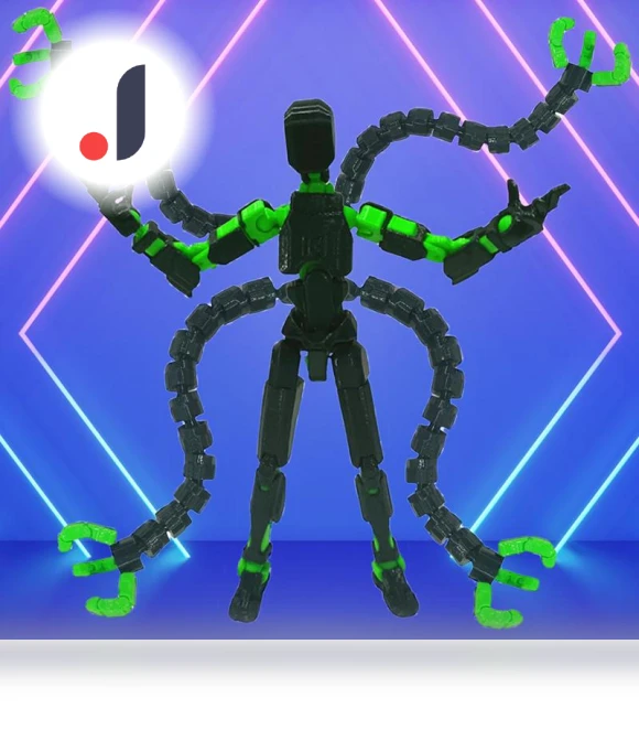 3D-Printed Multi-Jointed Movable Robot T13 — Heroic Collectibles, Zixuan