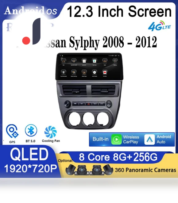 Car Smart System with Navigation GPS QLED Touch Screen — Navigation & GPS Accessories, AutoSphere