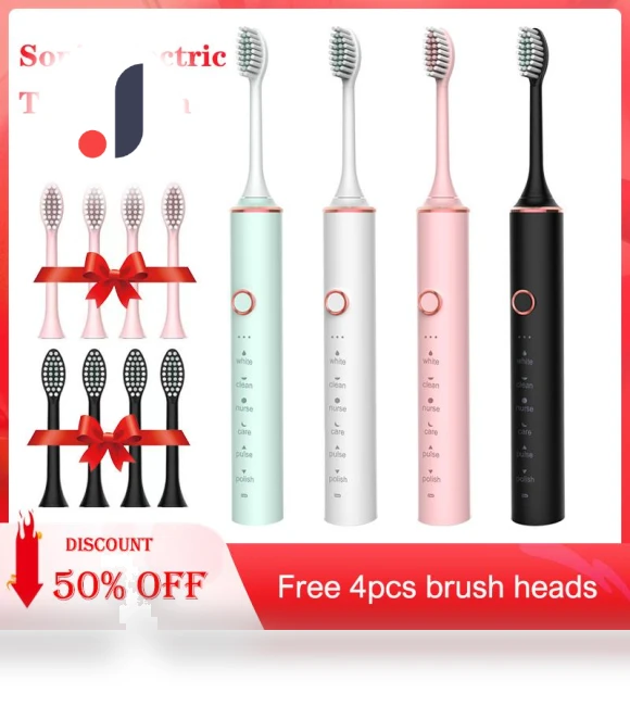 Electric Toothbrush with USB Fast Charging — Chargers, Light makeup