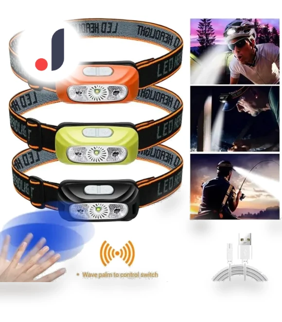 LED COB Induction Headlamp with Sensor — Flashlights, LIUXING Fire Outdoor Lighting Factory