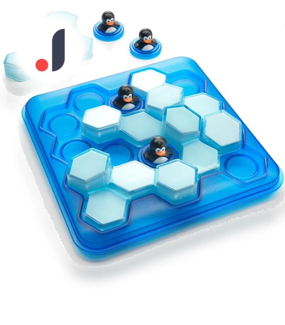Penguin Pool Party Brain Training Puzzle Board Game — Assembly & Disentanglement Puzzles, nicoJAPAN