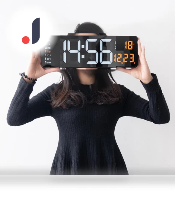 16-inch LED Digital Wall Clock Nordic with Large Display for Living Room — Clocks, Smarter than future