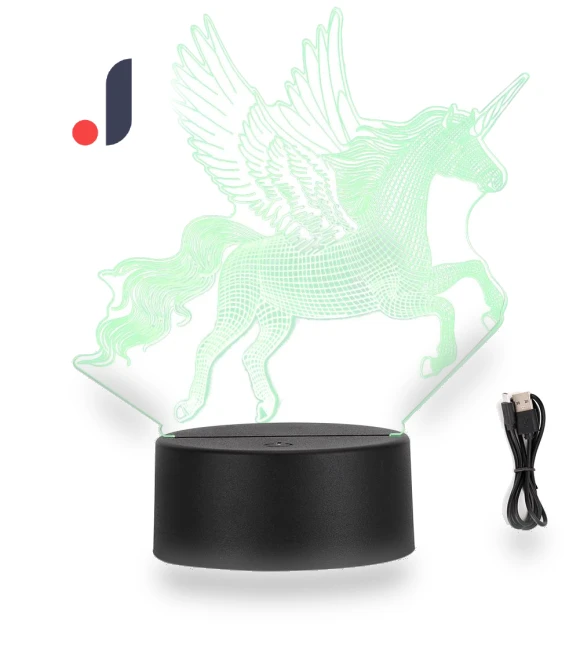 3D Unicorn Night Light — Kids' Lamps, GoolRC