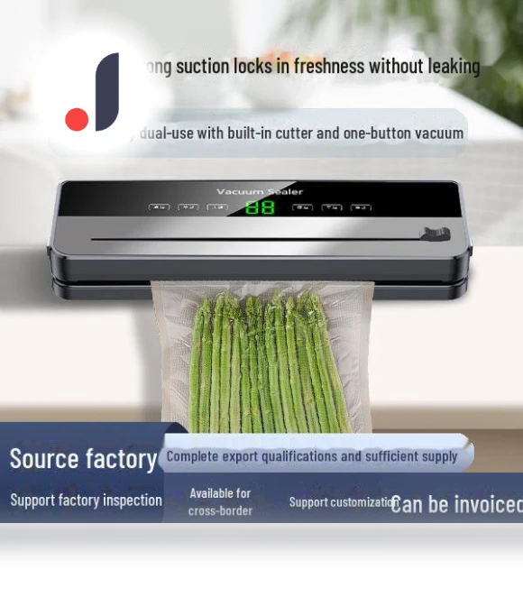 Automatic Vacuum Sealer and Cutter for Food Packaging — Vacuum Bags, StrideBox