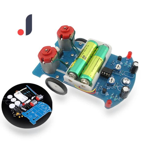 DIY Kit Intelligent Tracking Line Car Kit DC Motor Electronic Assembly Smart Car Patrol Car Parts — Car Accessories & Gadgets, World Auto Parts