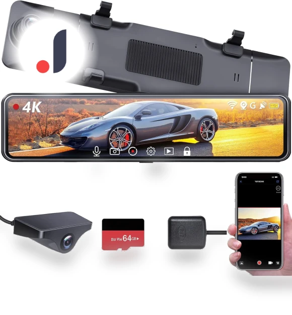 Dual Camera Dash Cam — Rearview Cameras for Cars, SAMURAI STYLE
