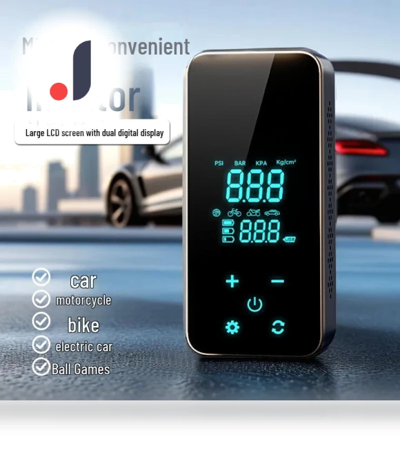 Portable High-Power Digital Air Pump with Touch Screen — Inflation Devices, Apex Gear