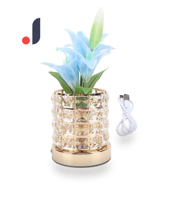 Rechargeable Crystal Flower Lamp — Lighting, CosyHome