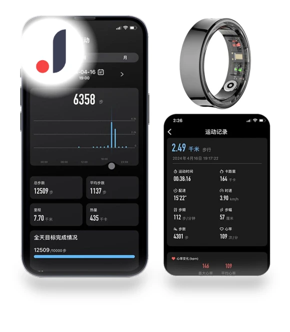 Smart Ring Heart Rate Blood Oxygen Sleep Monitoring Health Monitor — Smart Rings, Good Household Items