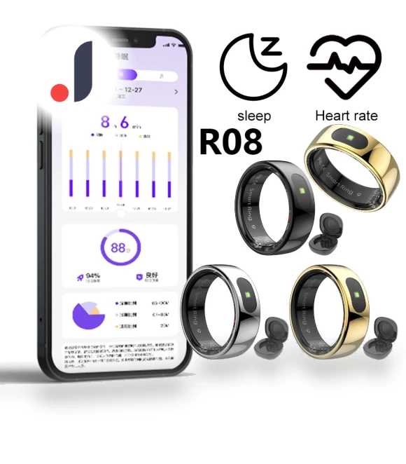 Smart Ring with Charging Case — Wearable Accessories, Good Household Items