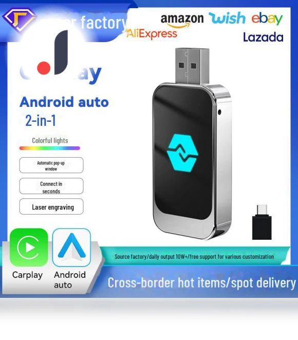 Wireless Connector for CarPlay and Android Auto — Car Essentials, GearUp AutoMoto