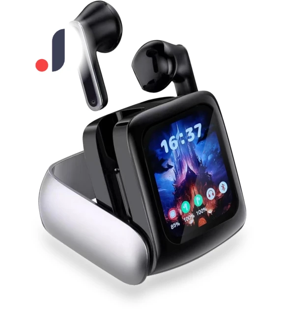 Wireless Earbuds with LCD Display — In-Ear Headphones, Junmaocun