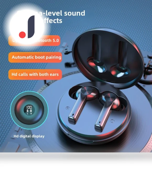 Bluetooth Headset TWS 5.0 — In-Ear Headphones, QUEED