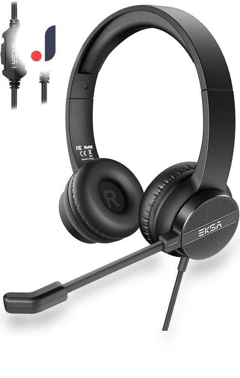 Business USB Headset with Microphone — Headsets, EKSA