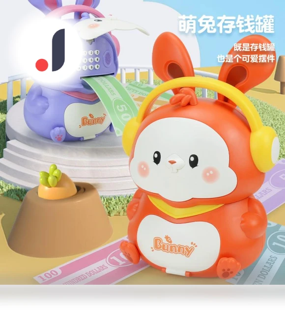 Cartoon Cute Rabbit Piggy Bank Backpack — Savings & Piggy Banks, TK Toys