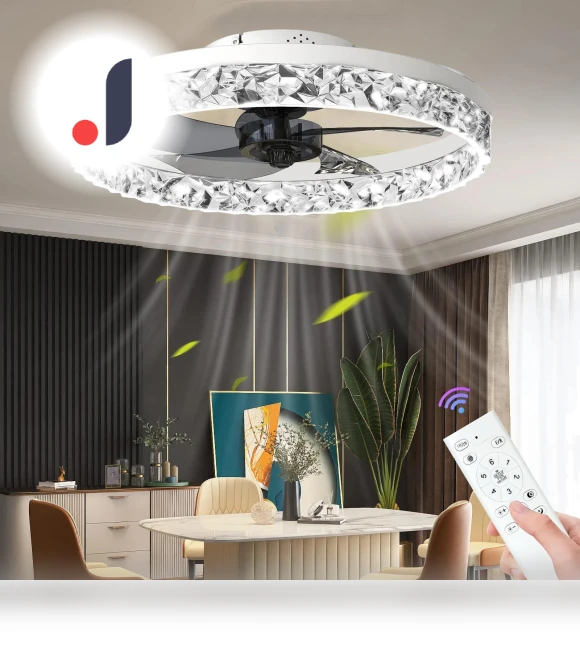 Ceiling Fan Light with LED Lighting and Remote Control — Ceiling Fan Lighting Solutions, Seahorse Home