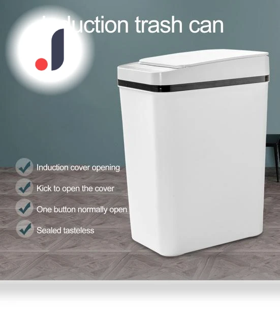 Induction Touch Sensor Trash Can — Kitchen Cans, Chic Interiors