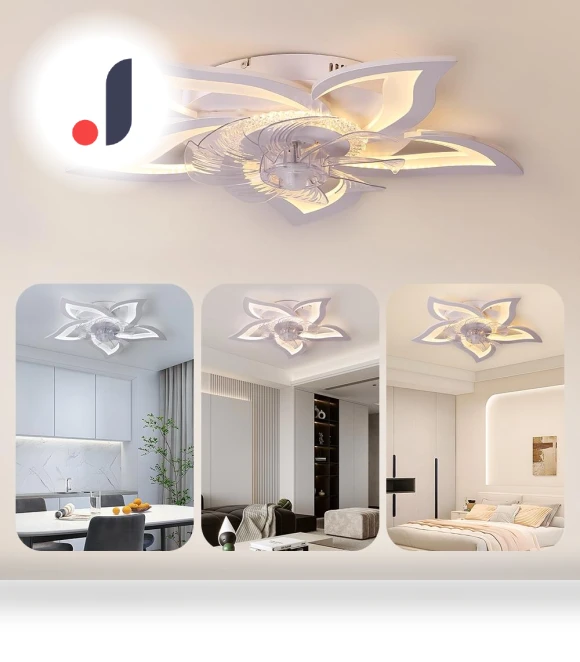 Modern Ceiling Fan with LED Lighting — Ceiling Fans, Seahorse Home