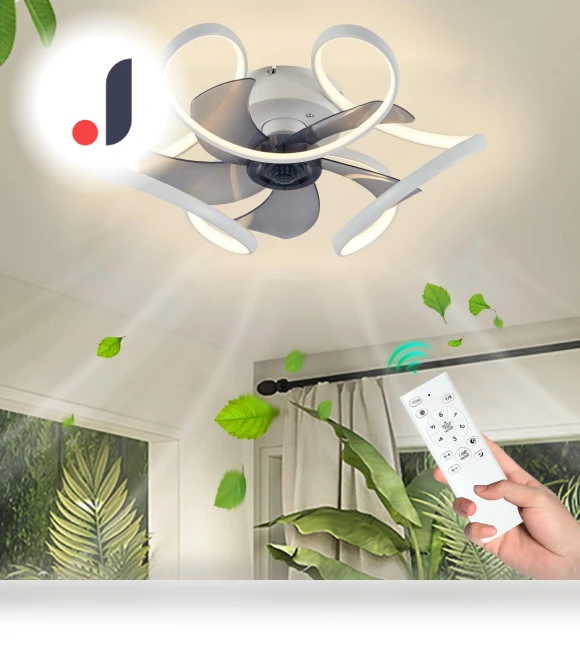 Modern Ceiling LED Light Fixture with Fan — Ceiling Fan Lighting Solutions, Seahorse Home