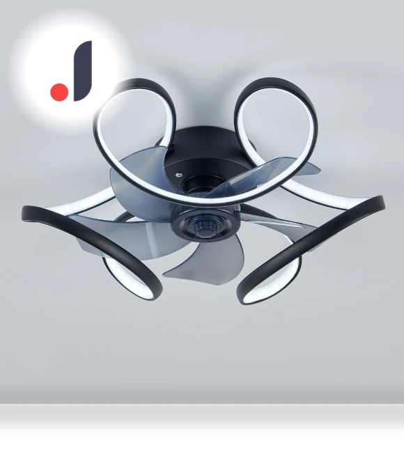 Modern Smart Ceiling Fan with Light — Overhead Lighting, Seahorse Home