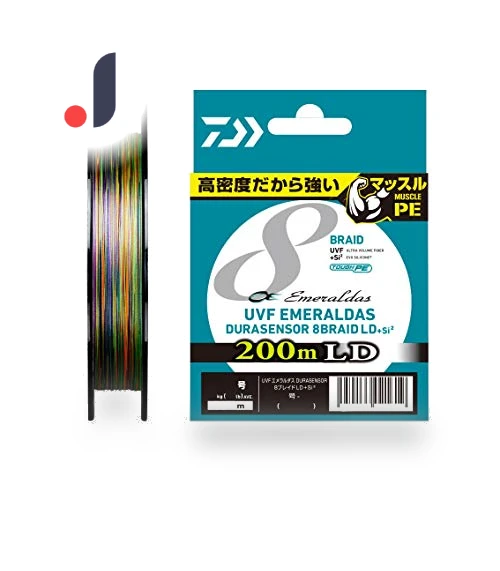 PE Line UVF Emeraldas Dura Sensor — Braided, Daiwa