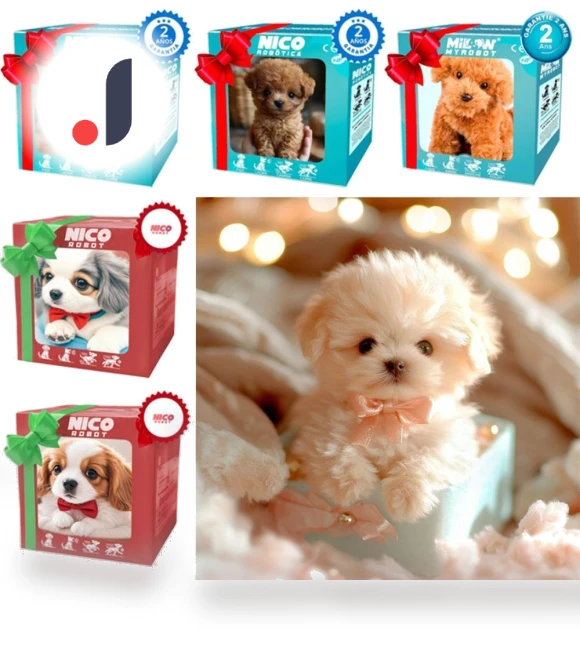 Plush Robot Puppy — Interactive, Happy Camp