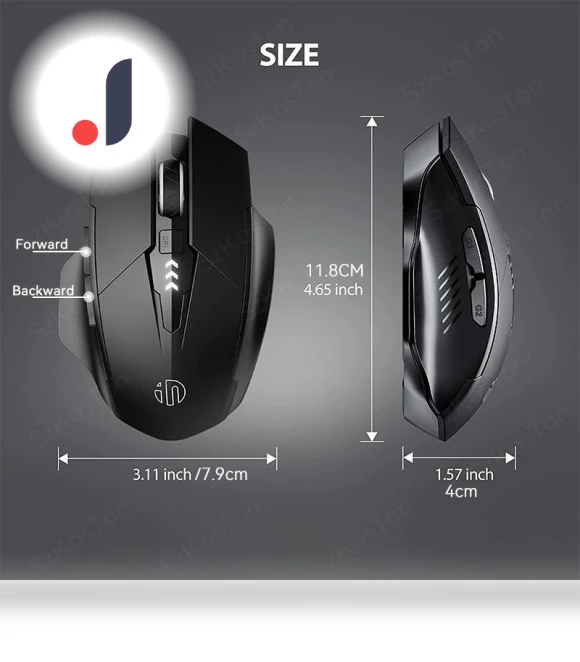 Rechargeable 2.4G Wireless Mouse — Computer Mice, Good Household Items