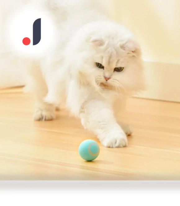 Rechargeable Automatic Rolling Interactive Dodge Ball — Cat Playthings