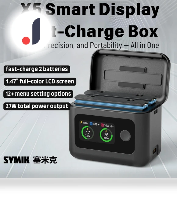 Smart Charging Box LCD Display Battery Charger Two Bay Fast Charge Case — Chargers, AE Selection