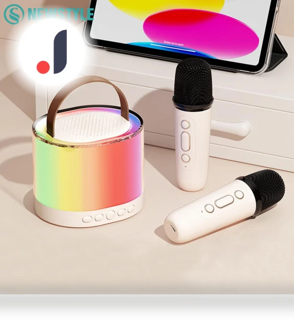 Smart Karaoke Speaker Night Light for Kids — Sing-Along Systems, Modern Home Furnishing