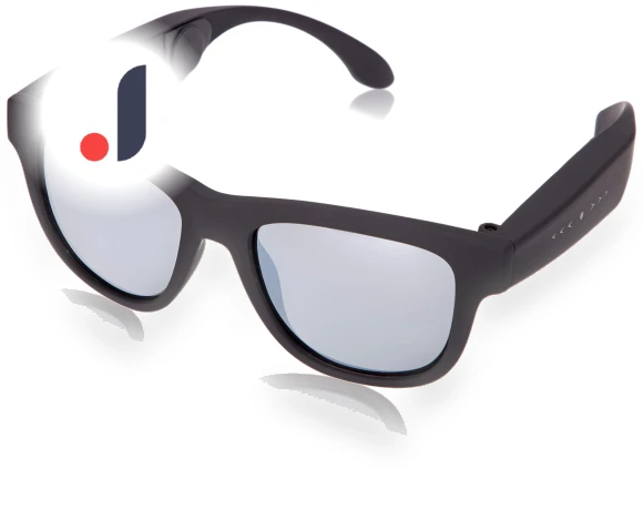 Smart Sunglasses with Bone Conduction Speaker — Smart Glasses, Vibra