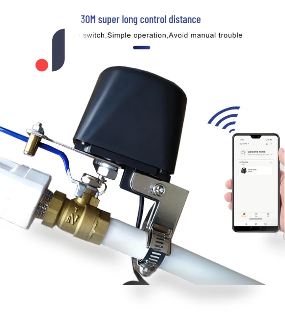 Smart WiFi Robot Wireless Valve Controller with Leak Detection Sensors — Smart Home Security, Global Finds