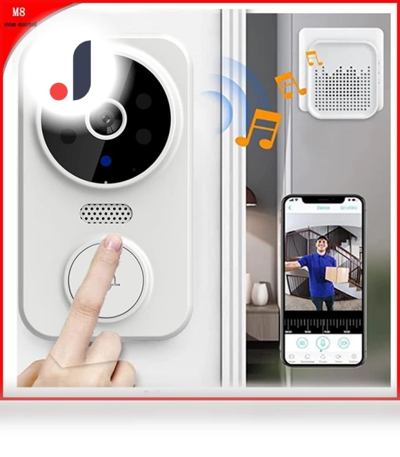 Smart Wireless Video Doorbell with Two-Way Intercom — Smart Home Security, Global Finds
