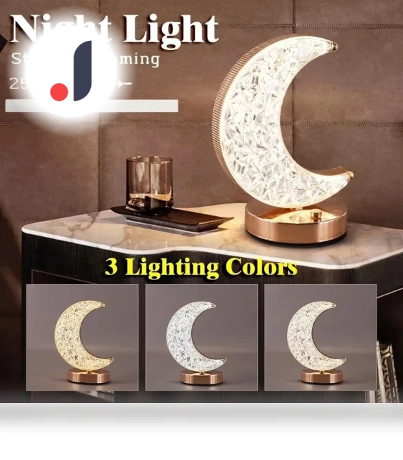 Touch Control Crystal Night Light — Night Lights, guangbaokejki