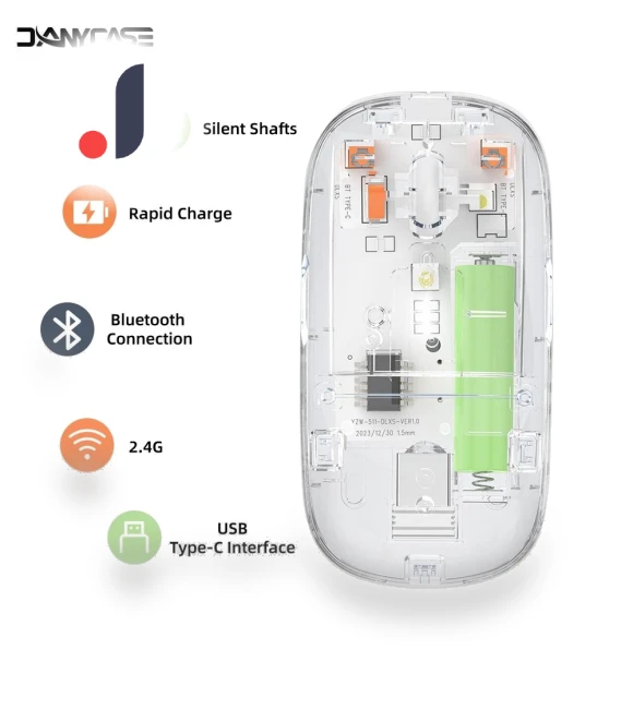 Transparent Wireless Bluetooth Mouse — Mouse Pads, ZORA