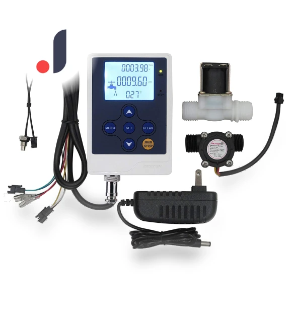 Water Flow Control LCD Display Flow Sensor Meter with Solenoid Valve — Flow Switches, DOKI DOKI MARKET form NIPPON