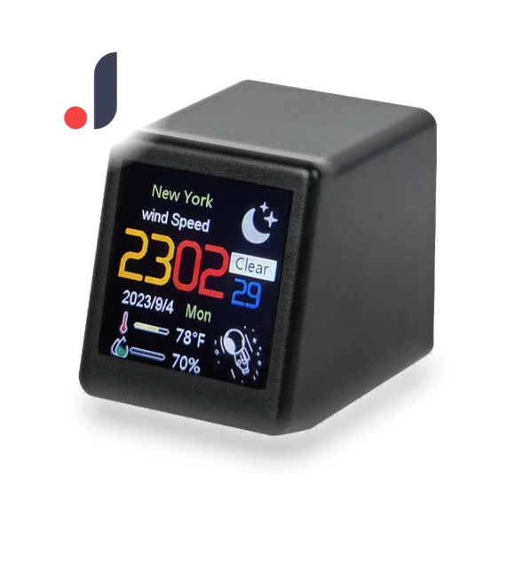 WIFI Weather Station Smart Desktop Electronic Clock — Desk & Shelf, Freedom BABY