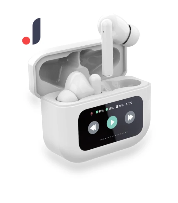 Wireless Bluetooth Headphones with Touch LCD Display — Over-Ear Headphones, Meisei
