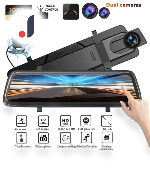 10-inch IPS Touch Screen 1080p DVR Car Dash Camera — Dashboard Cameras, Scotland